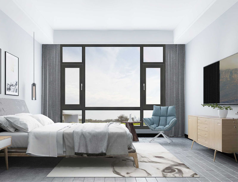 110窗王18系列断桥窗纱一体